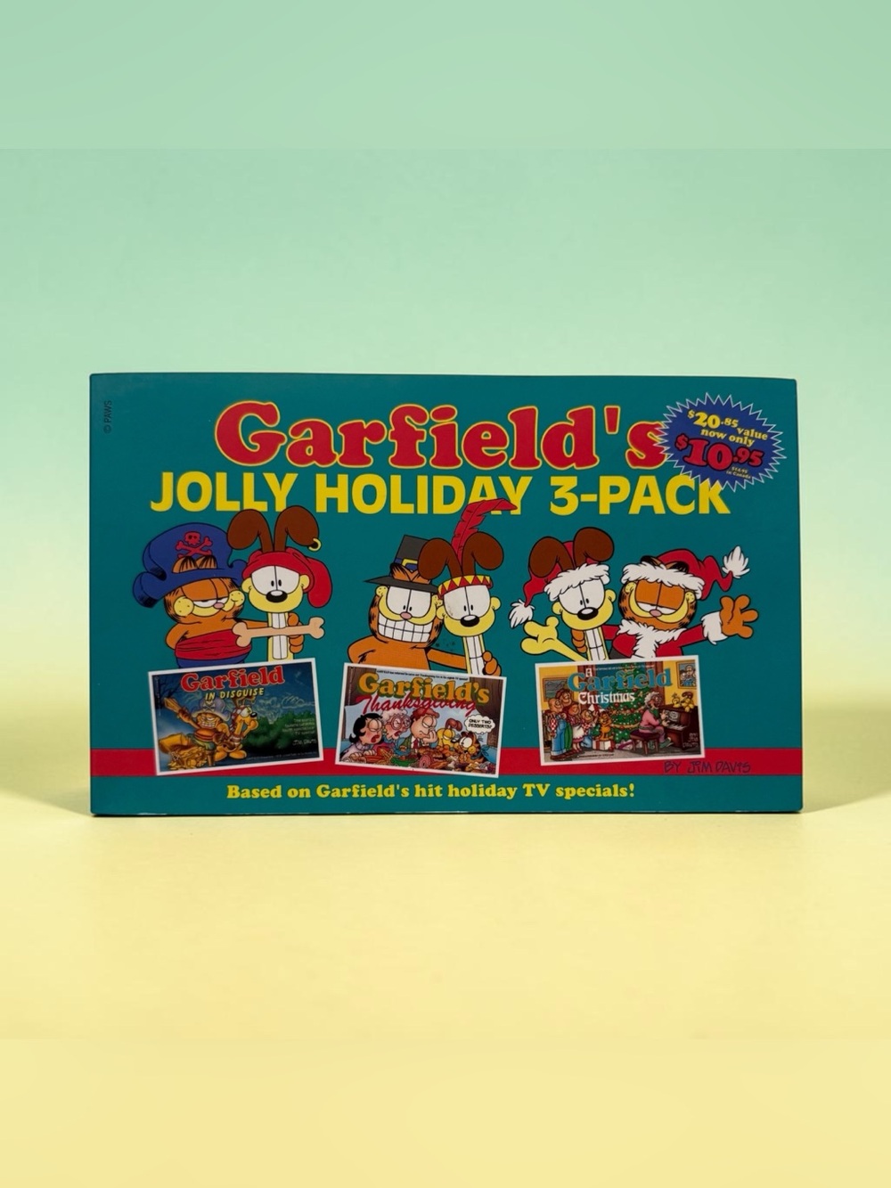 Vintage Garfield's Jolly Holiday 3-Pack